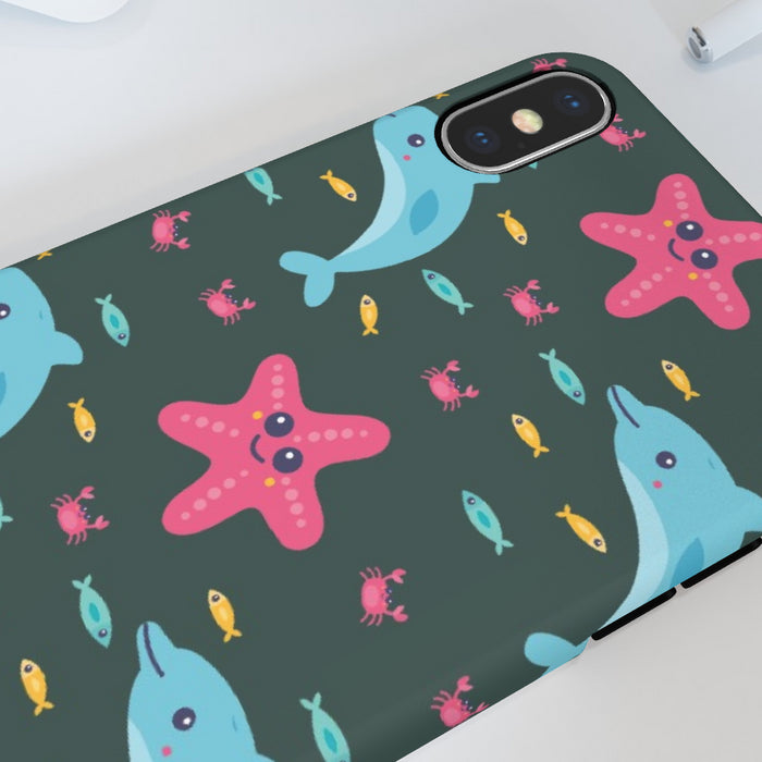 iPhone Cases - Dolphin and Starfish - printonitshop