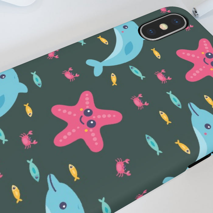 iPhone Cases - Dolphin and Starfish - printonitshop