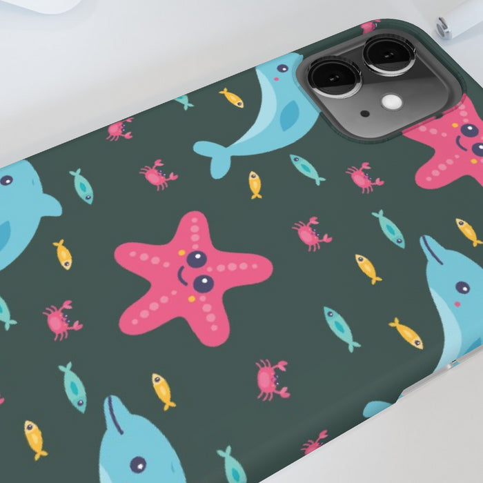 iPhone Cases - Dolphin and Starfish - printonitshop