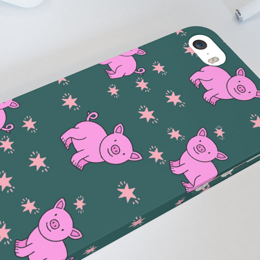 iPhone Cases - Pigs on Green - printonitshop