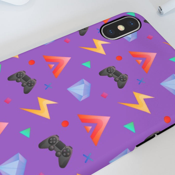 iPhone Cases - Gamers Play Purple - printonitshop