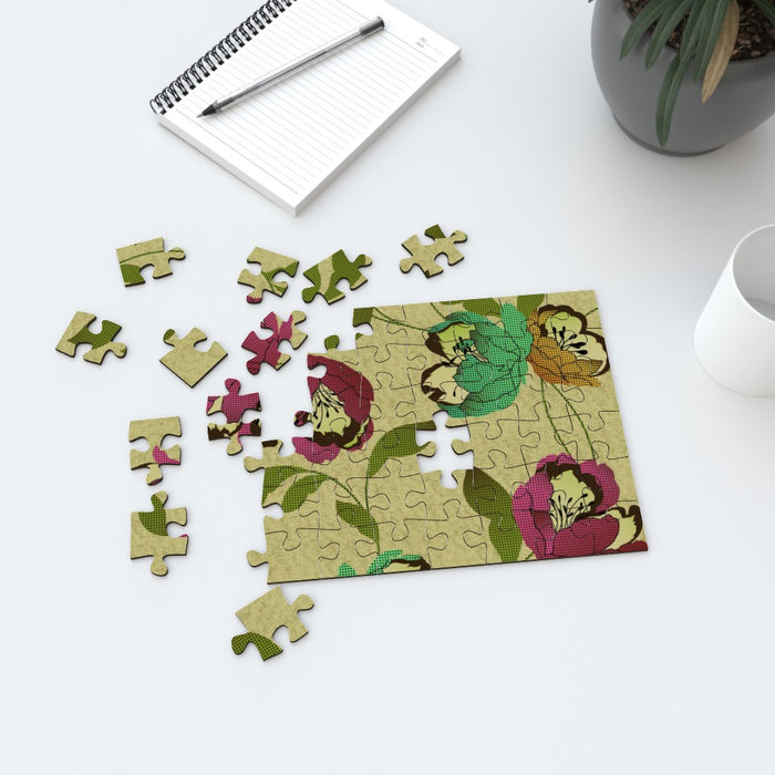 Jigsaw - Dot Work Flowers - printonitshop