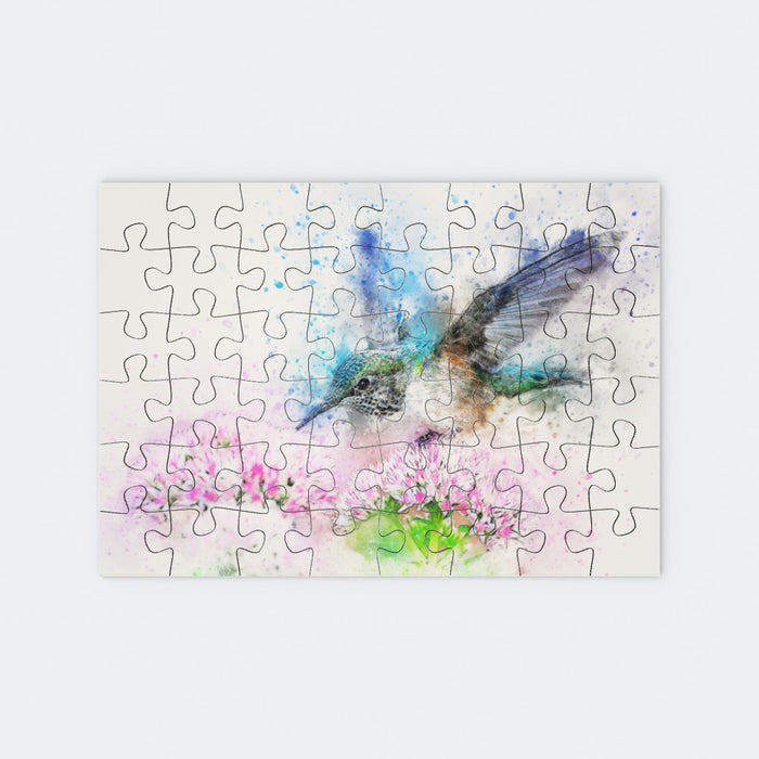 Jigsaw - Watercolour Hummingbird - printonitshop