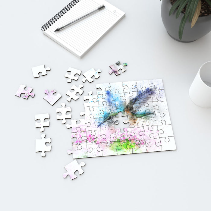 Jigsaw - Watercolour Hummingbird - printonitshop