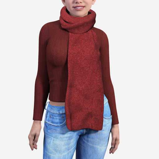 Blanket Scarf - Textured Red - printonitshop