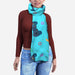 Blanket Scarf - Pale Blue Gaming - printonitshop