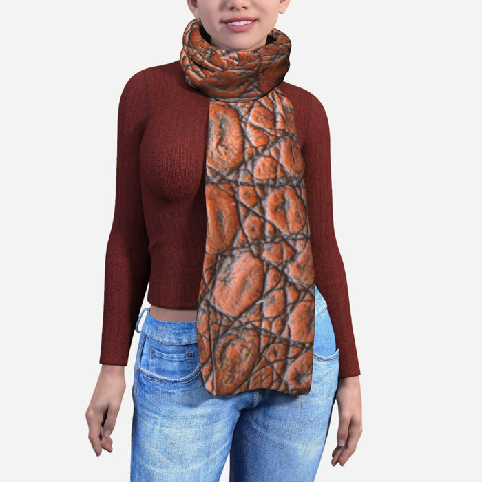 Blanket Scarf - Brown Croc - printonitshop