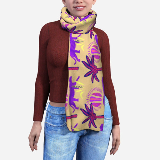 Blanket Scarf - Purple Panther - printonitshop