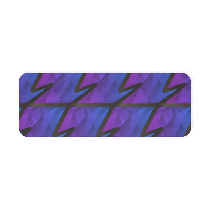 Blanket Scarf - Abstract Wave Blue/Purple - printonitshop