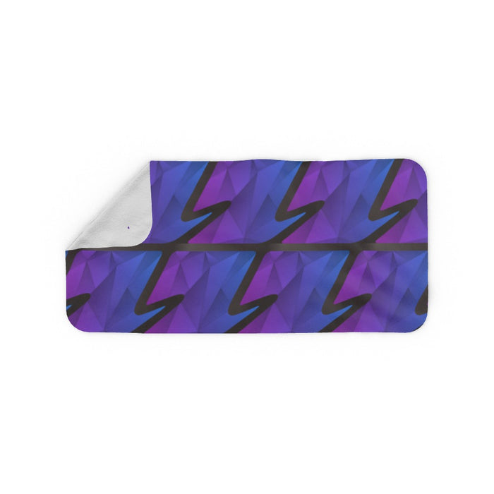 Blanket Scarf - Abstract Wave Blue/Purple - printonitshop