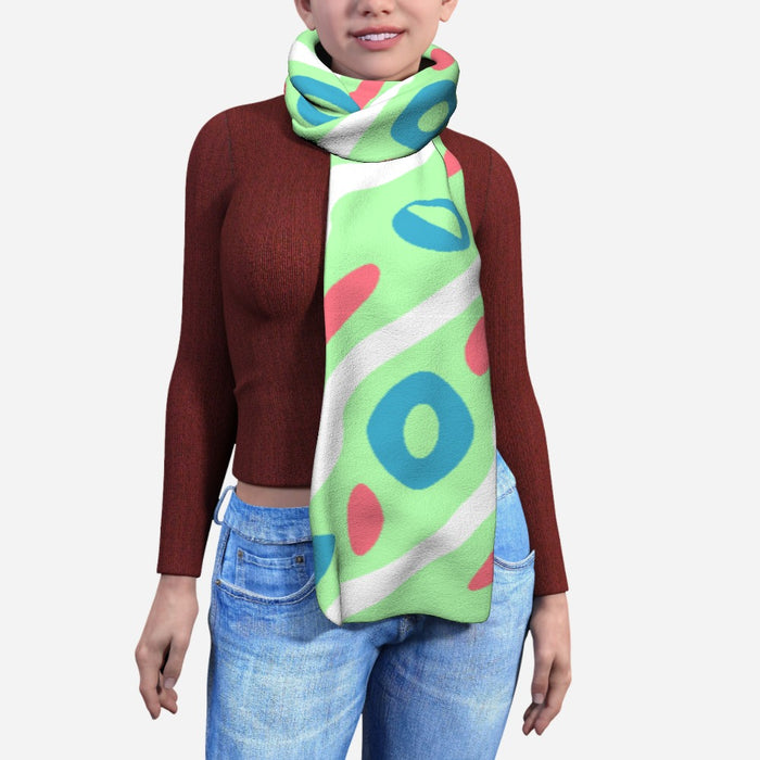 Blanket Scarf - Pattern Light Green - printonitshop