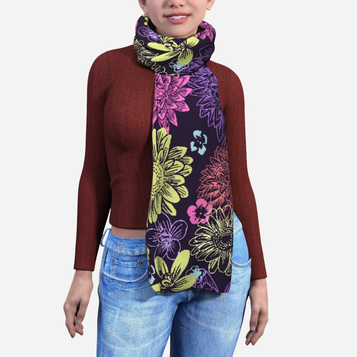 Blanket Scarf - Flowers - printonitshop