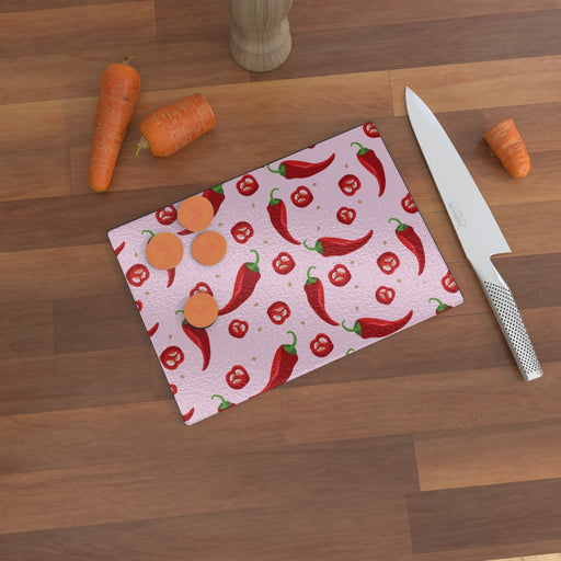 Glass Chopping Boards - Chilli - printonitshop