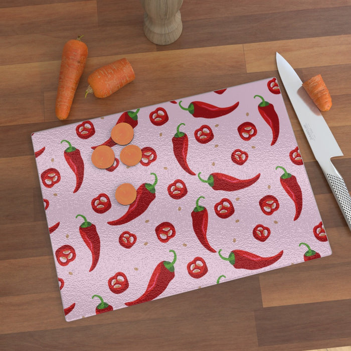 Glass Chopping Boards - Chilli - printonitshop