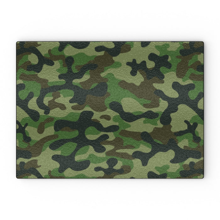 Glass Chopping Boards - Camo Green - printonitshop