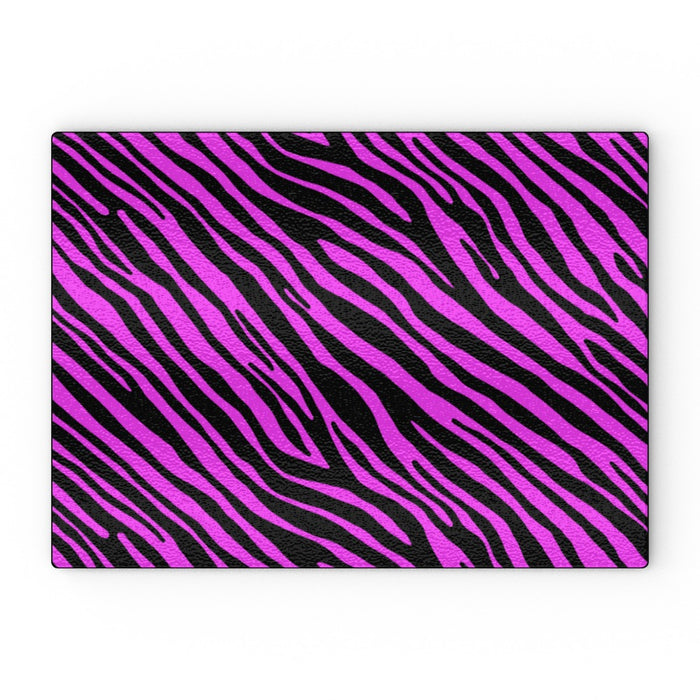 Glass Chopping Boards - Pink Zebra - printonitshop