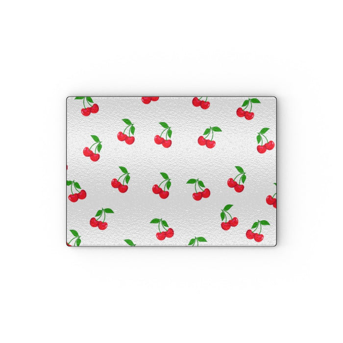 Glass Chopping Boards - White Cherries - printonitshop