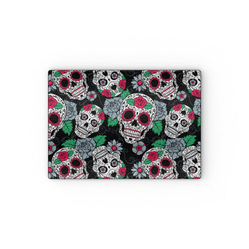 Glass Chopping Boards - Skulls and Roses - printonitshop