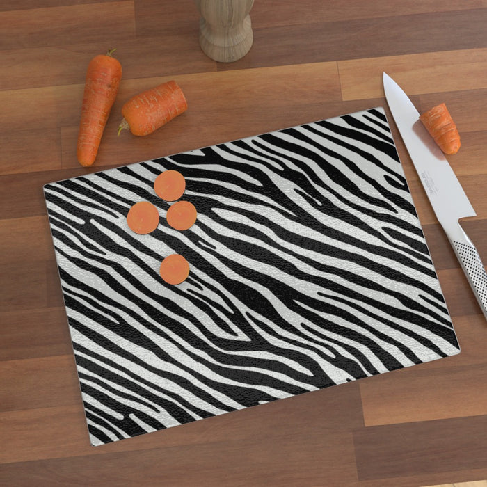 Glass Chopping Boards - Zebra - printonitshop