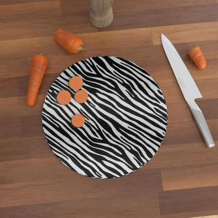 Glass Chopping Boards - Zebra - printonitshop