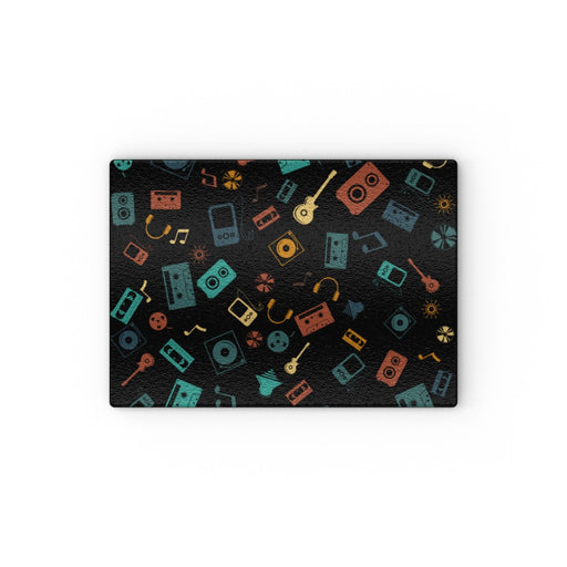 Glass Chopping Boards - Retro Music - printonitshop