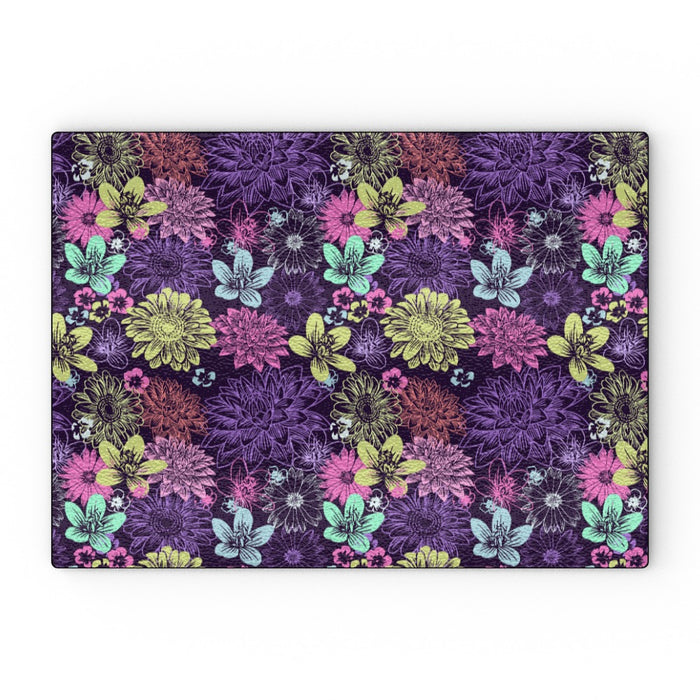 Glass Chopping Boards - Flowers - printonitshop