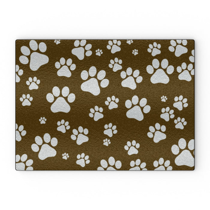 Glass Chopping Boards - Paws - printonitshop