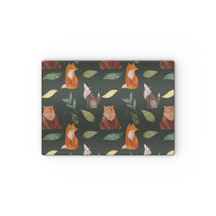 Glass Chopping Boards - Bear.Wolf.Fox - printonitshop