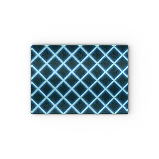 Glass Chopping Board - Neon Blue - printonitshop