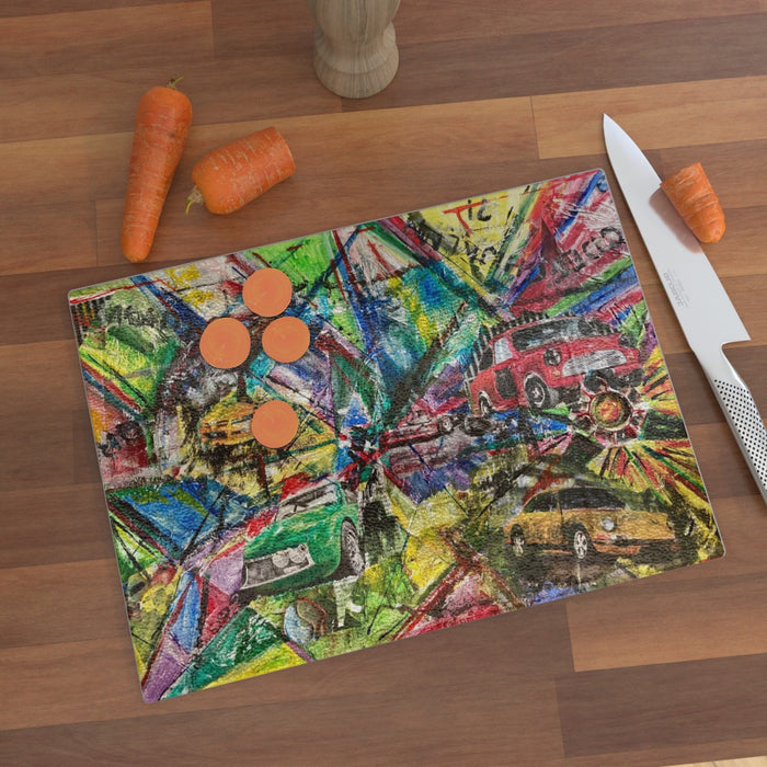 Glass Chopping Board - Zoom - CJ Designs - printonitshop