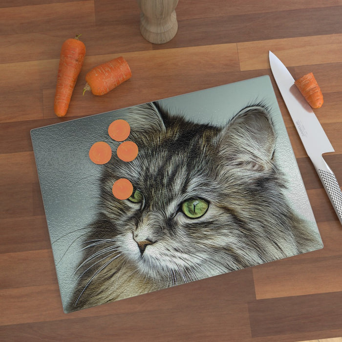 Glass Chopping Board - Digital Kitten - printonitshop