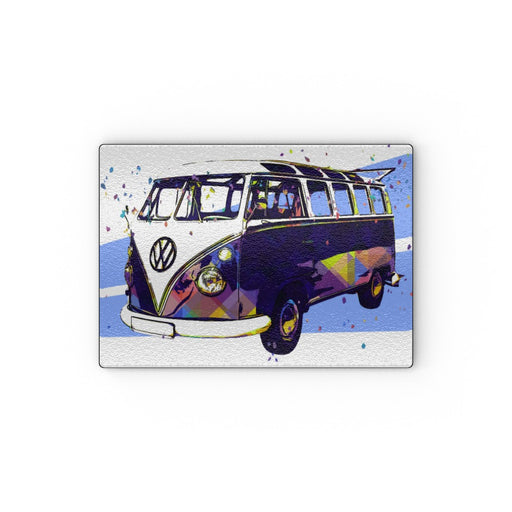 Glass Chopping Board - Classic Camper - printonitshop