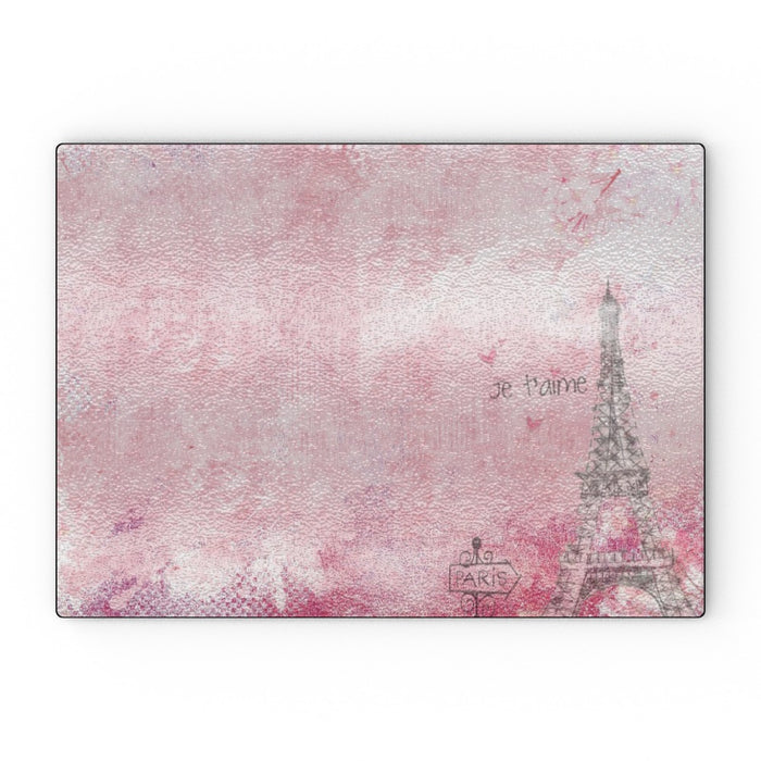 Glass Chopping Board - Paris Love - printonitshop