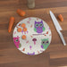 Glass Chopping Board - Owl Friends - printonitshop