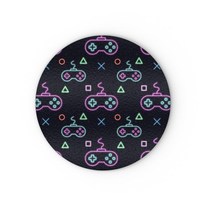 Glass Chopping Board - Gaming Neon Black - printonitshop