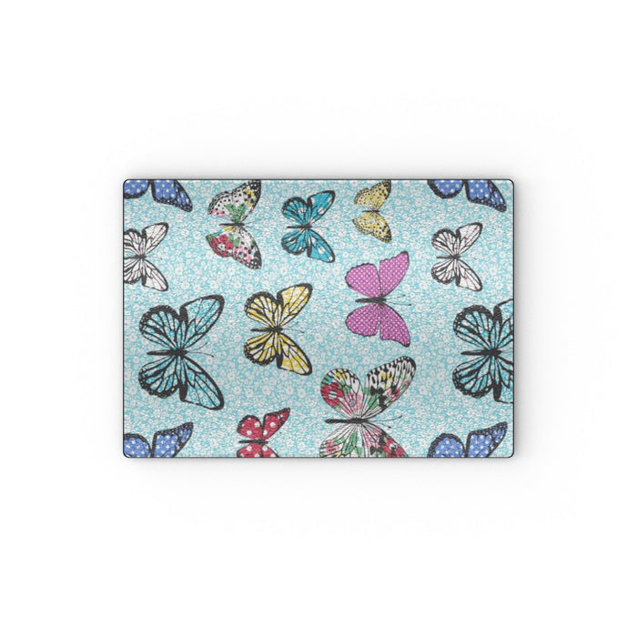 Glass Chopping Board - Floral Butterflies - printonitshop