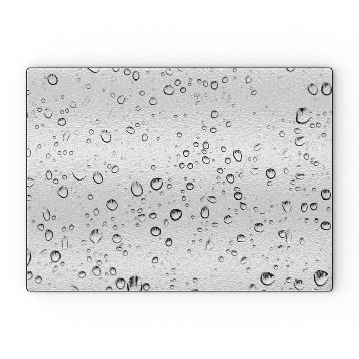 Glass Chopping Board - Droplets - printonitshop