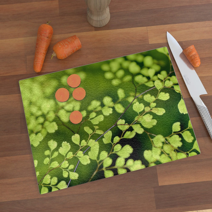 Glass Chopping Boards - Delicate Leaves - printonitshop