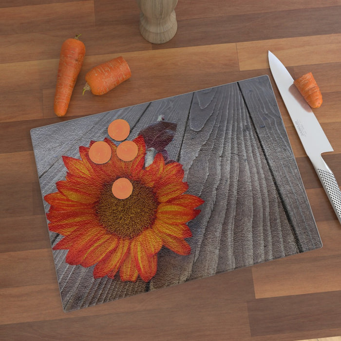 Glass Chopping Boards - Flower Fresh - printonitshop