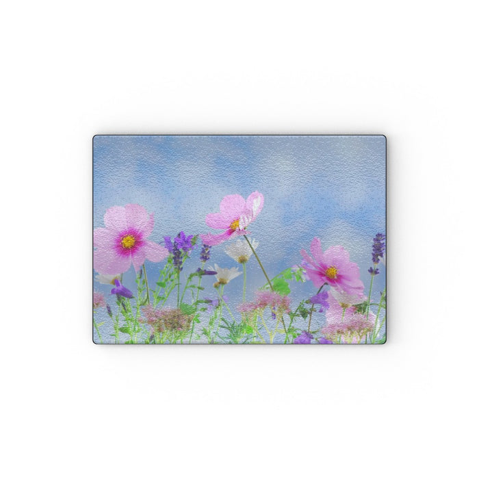 Glass Chopping Boards - Meadow Flowers - printonitshop