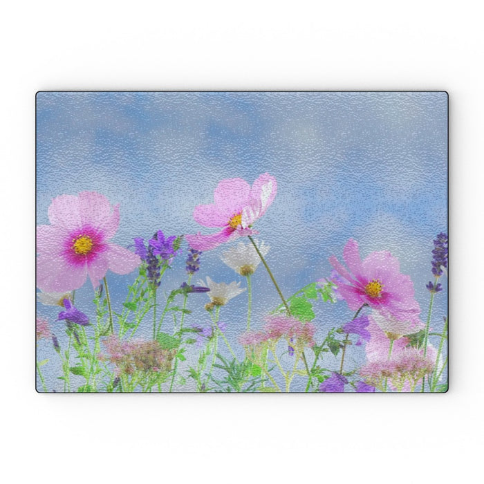 Glass Chopping Boards - Meadow Flowers - printonitshop