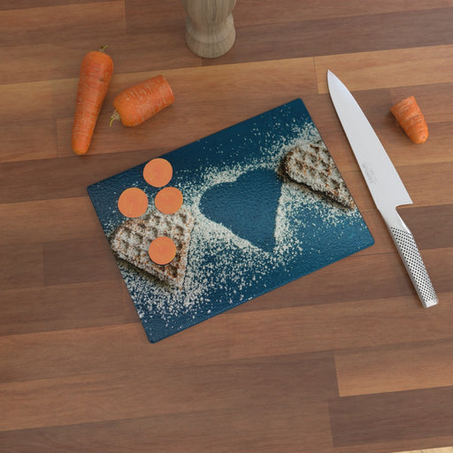 Glass Chopping Board - Missing Heart - printonitshop