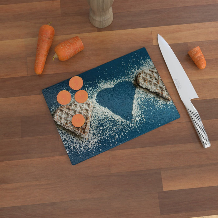 Glass Chopping Board - Missing Heart - printonitshop