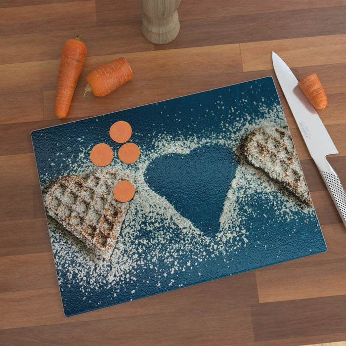 Glass Chopping Board - Missing Heart - printonitshop