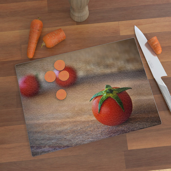 Glass Chopping Board - Tomato - printonitshop