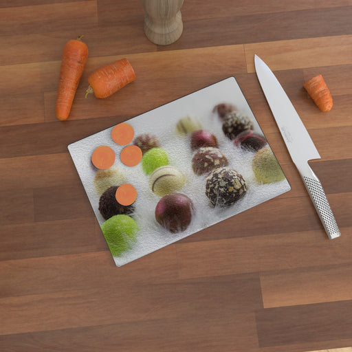 Glass Chopping Board - Luxury Chocolate - printonitshop