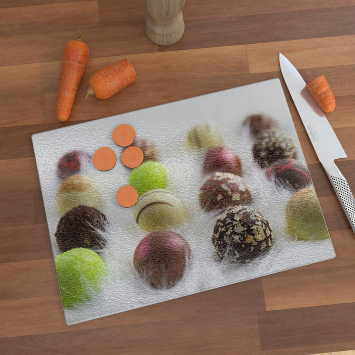 Glass Chopping Board - Luxury Chocolate - printonitshop