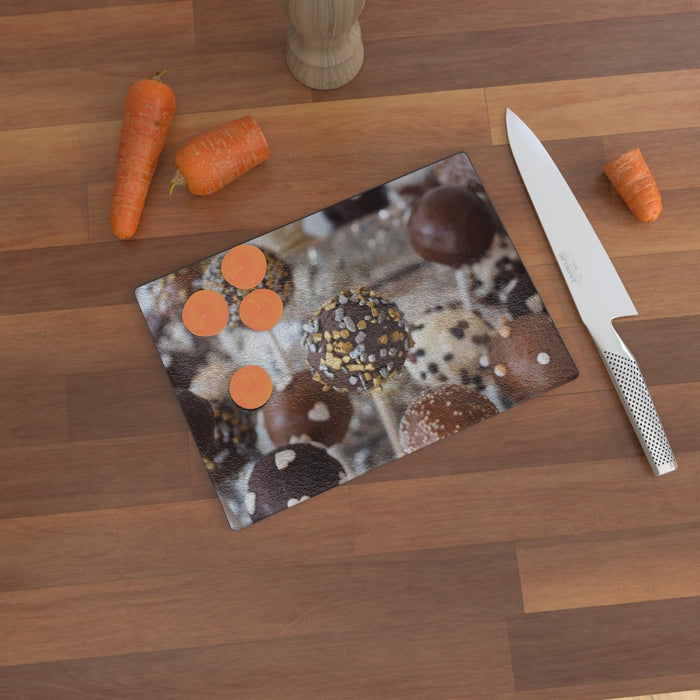 Glass Chopping Boards - Chocolate on a stick - printonitshop