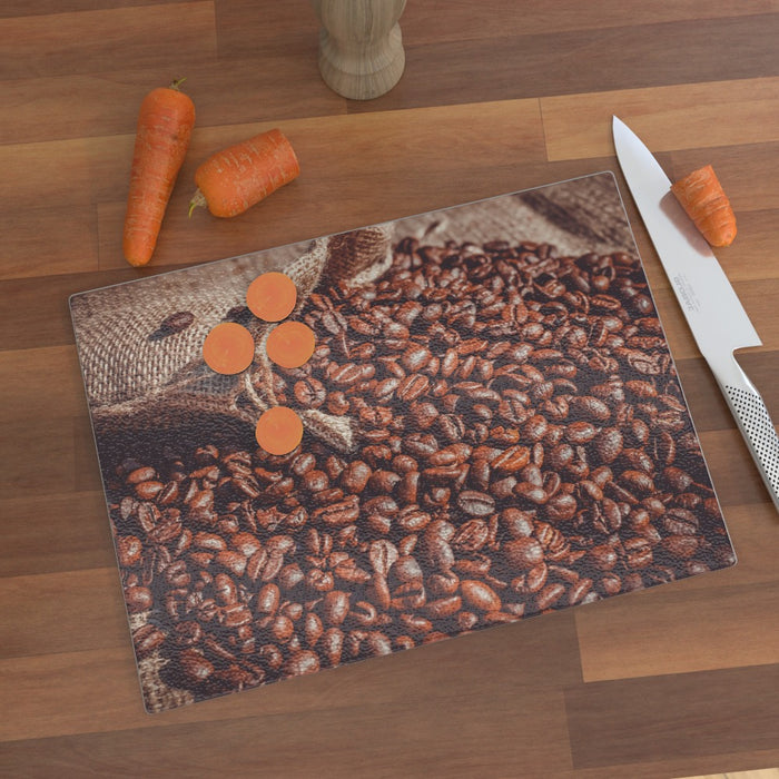 Glass Chopping Boards - Coffee Beans - printonitshop