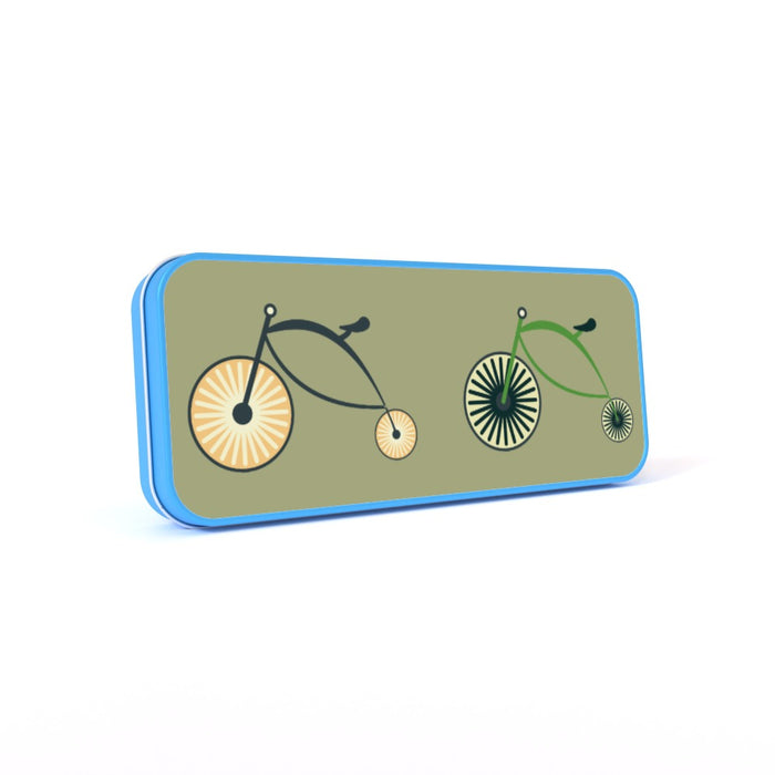 Pencil Tins - On Ya Bike Green - printonitshop